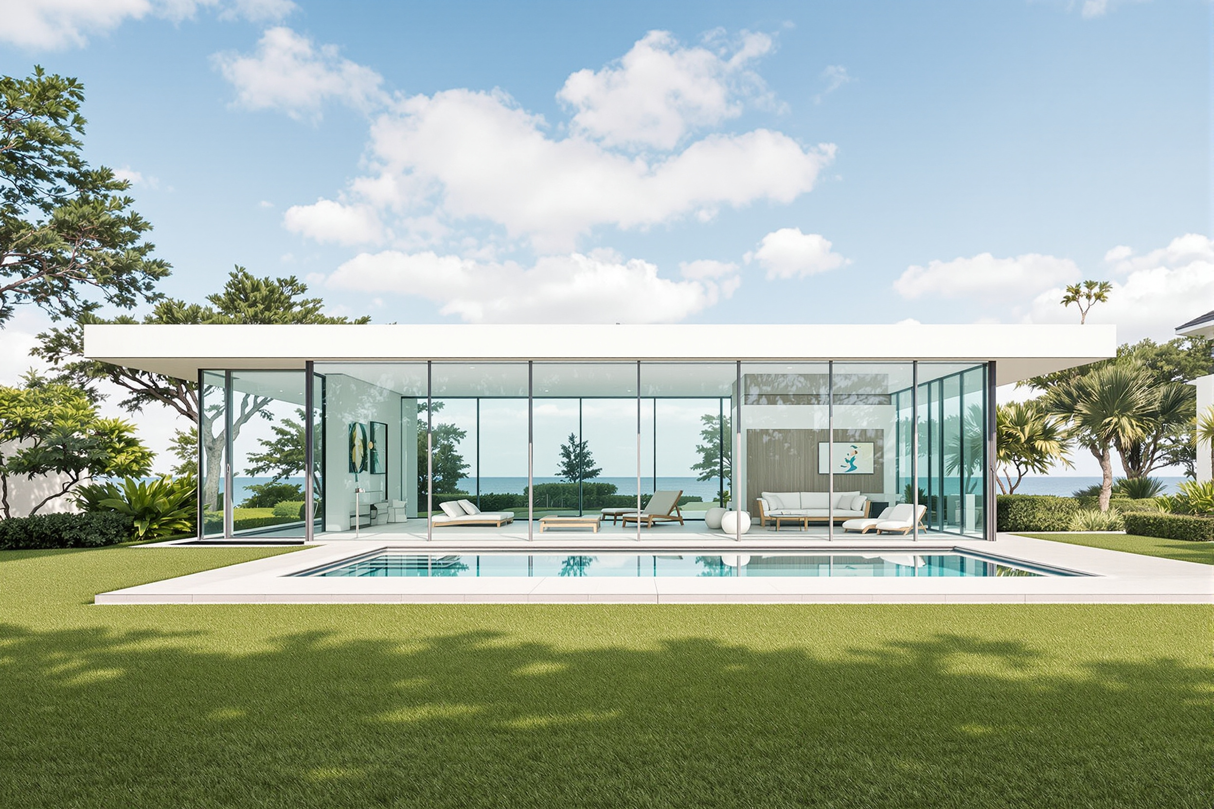 Modern glass estate