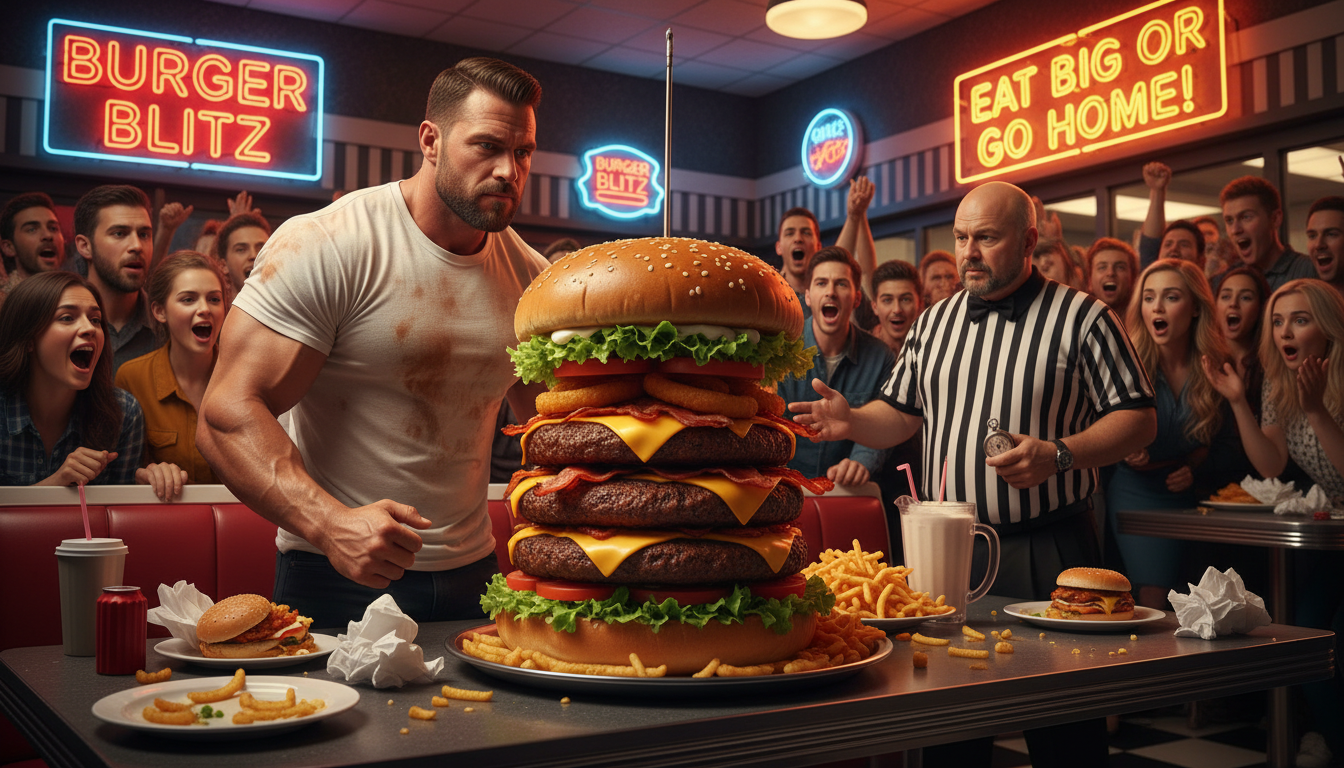 The triple-stack burger challenge